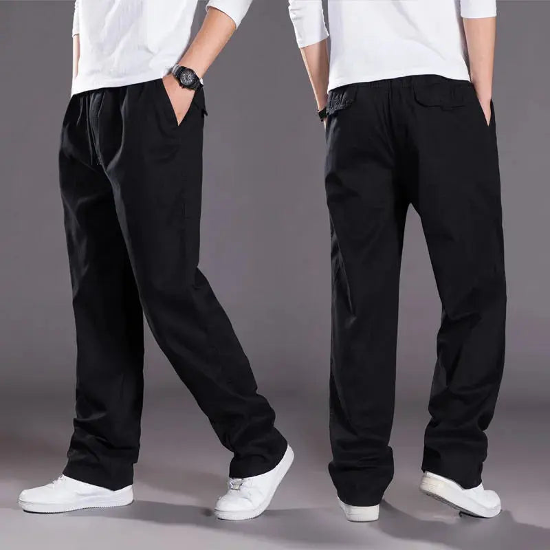 Men's Cargo Summer Spring Cotton Work Wear Pants New - Rehmiar