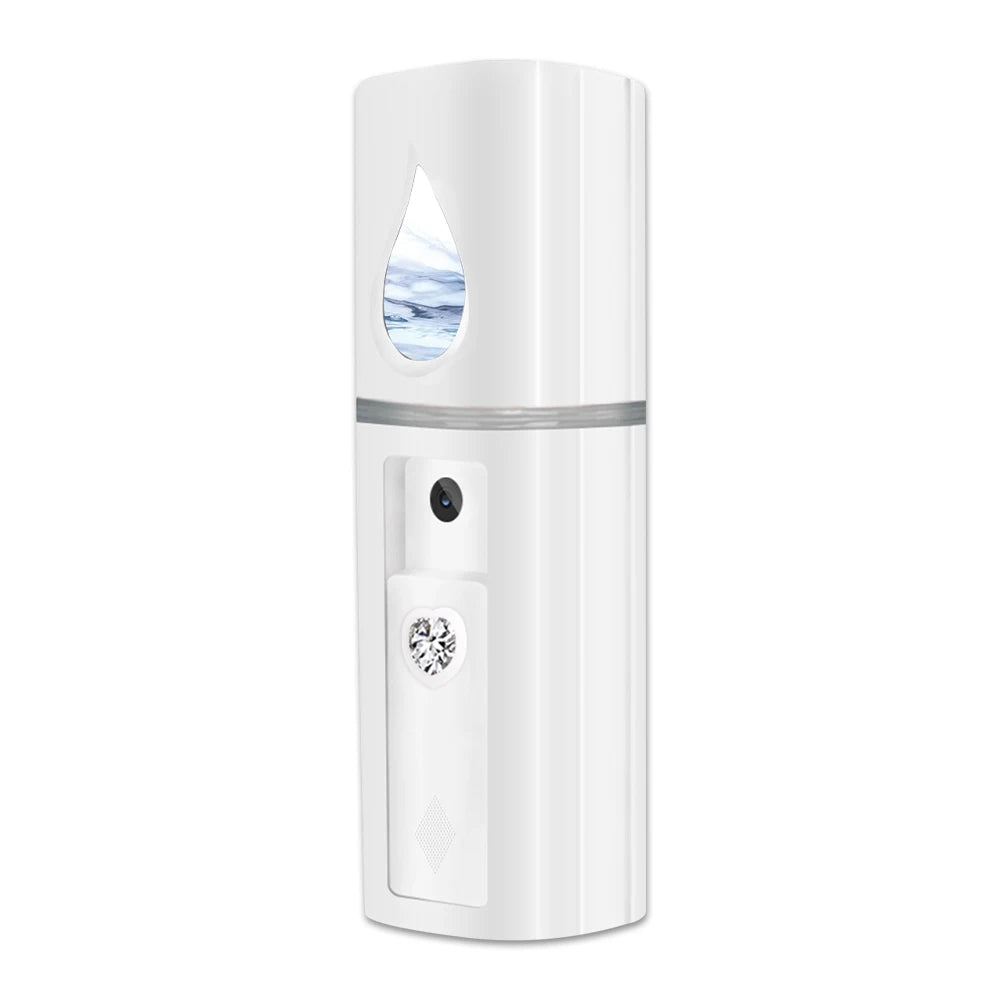 Rechargeable Nano Facial Steamer Mist Spray For Cleaning Pores Water SPA - Rehmiar