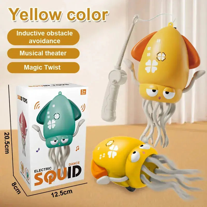 Dancing Octopus Electronic Toy, Musical Crawling Pet with Automatic Obstacle Avoidance for Children Rehmiar
