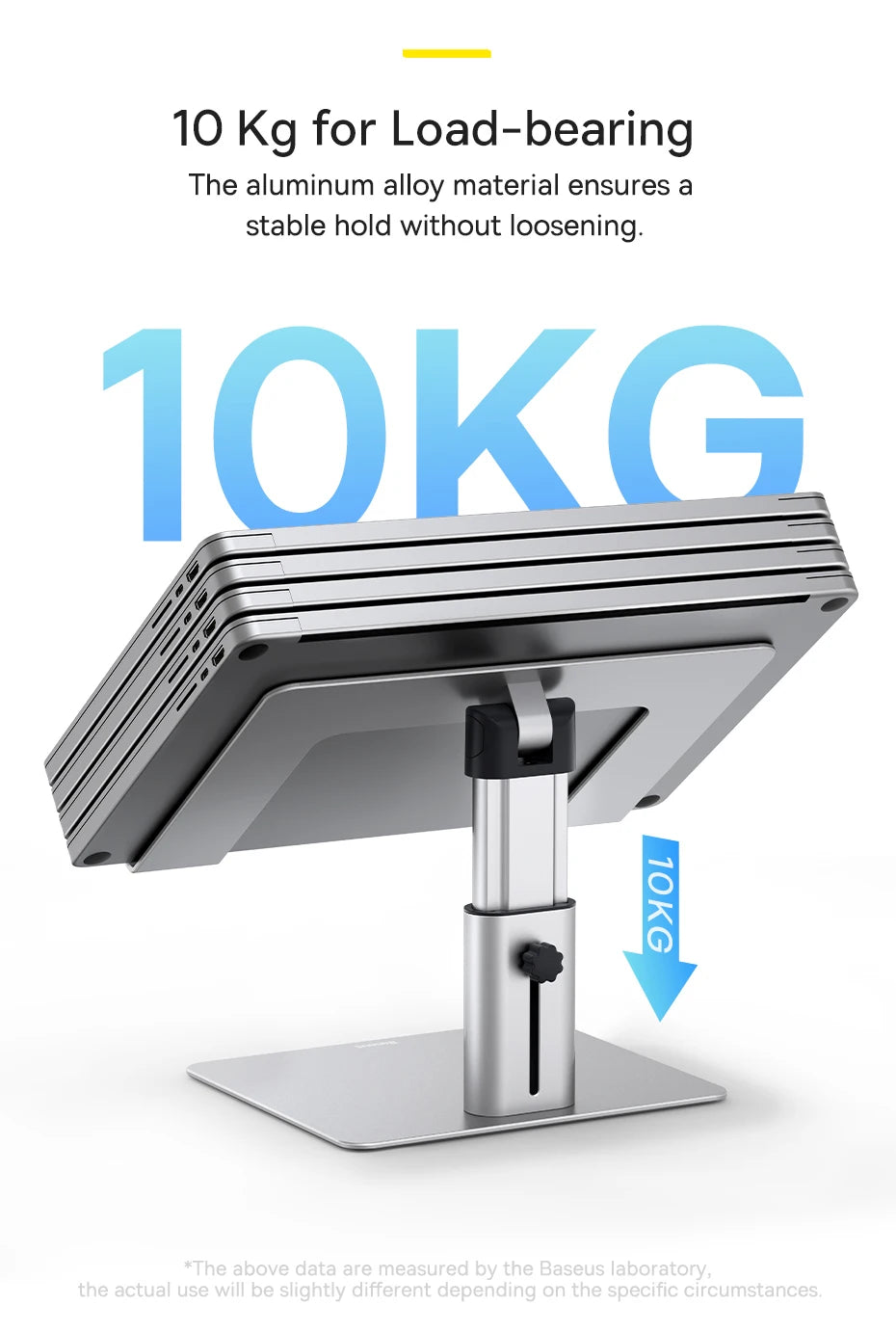 Baseus Laptop Stand for MacBook Air Pro Foldable Aluminium Vertical Notebook Stand Scalable Adjustable Support Tablet Kickstand