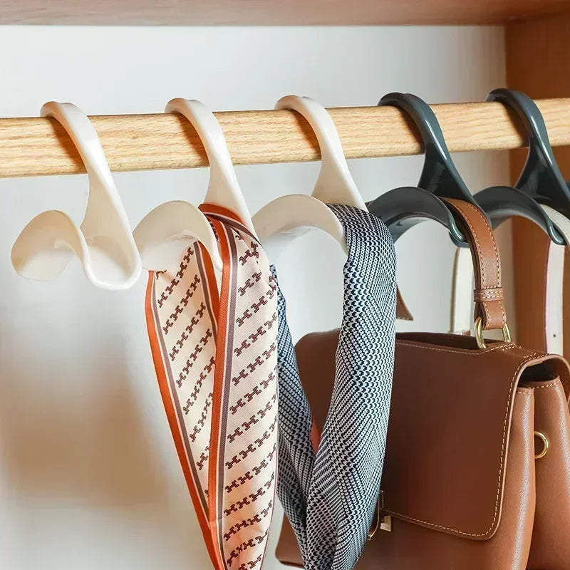 5pcs bag hanger hook Handbag hat scarf storage rack wardrobe backpack hook Handbag Holder Storage Rack Organization