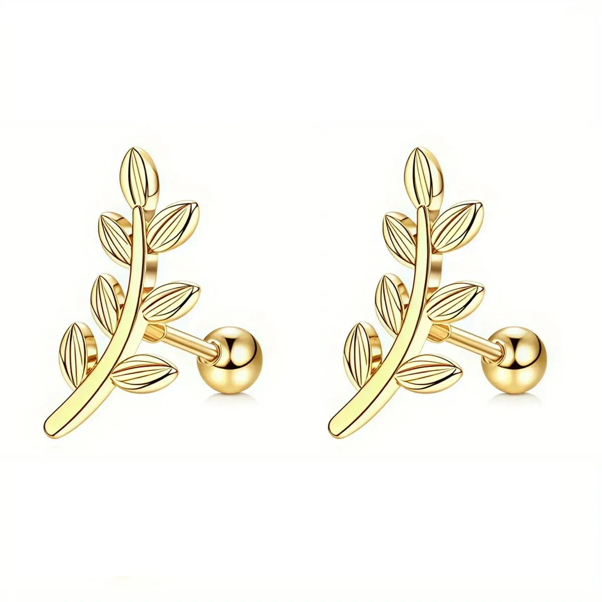 2Pcs 16G Stainless Steel Screw Back Stud Earrings for Women, Cubic Zirconia Cartilage Conch Helix Ear Piercing