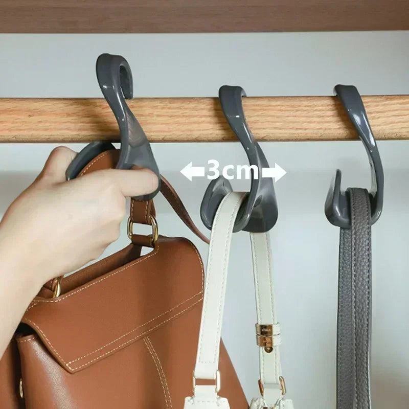 5pcs bag hanger hook Handbag hat scarf storage rack wardrobe backpack hook Handbag Holder Storage Rack Organization
