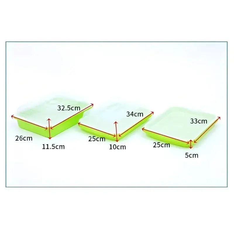 Home Garden Balcony Portable Grass Soil-less Bean Seedling Tray Home Sprout Seedling Rehmiar