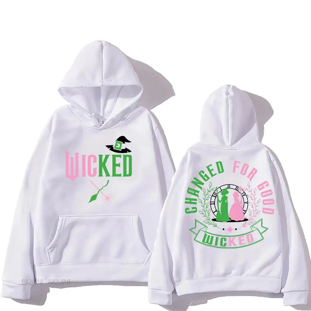 Wicked Hooded for Autumn/Winter Manga Hooded Retro Sweatshirt Comfortable Clothes - Rehmiar