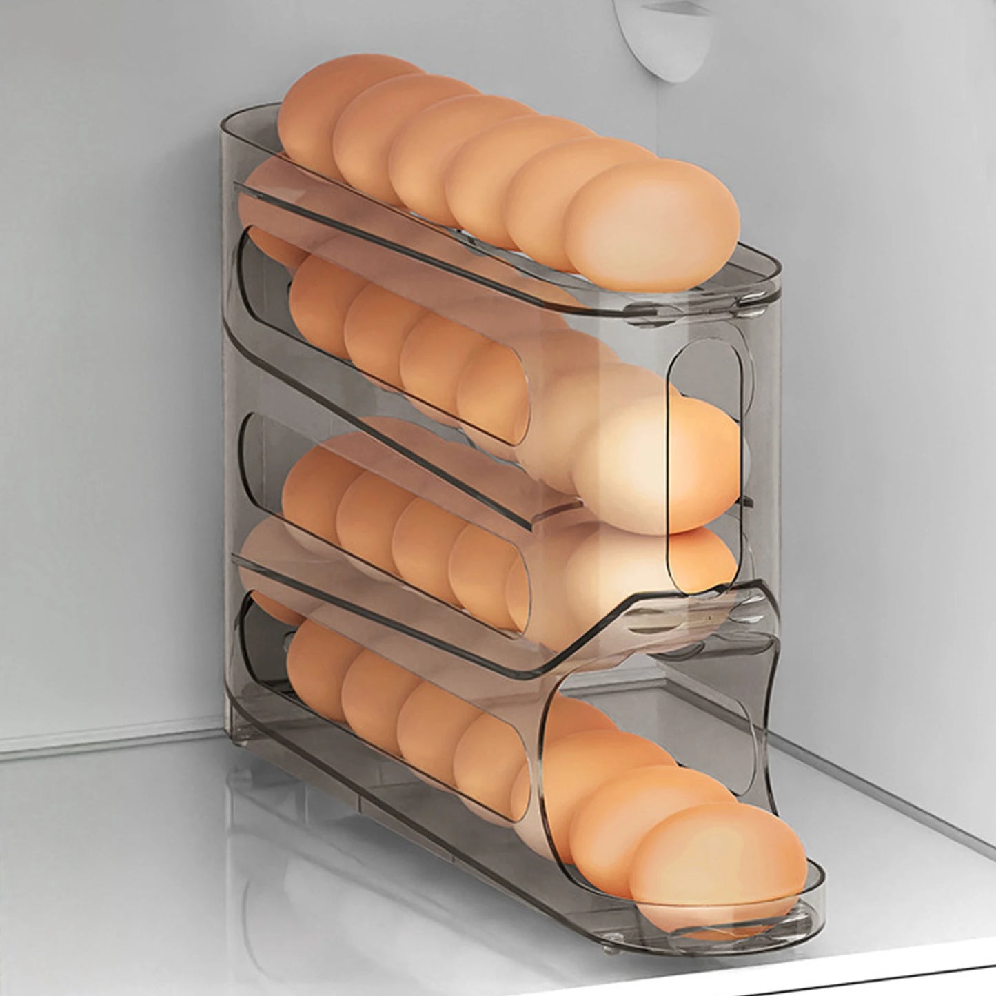 4-layer Slide Egg Storage Box Ladder Style Egg Box