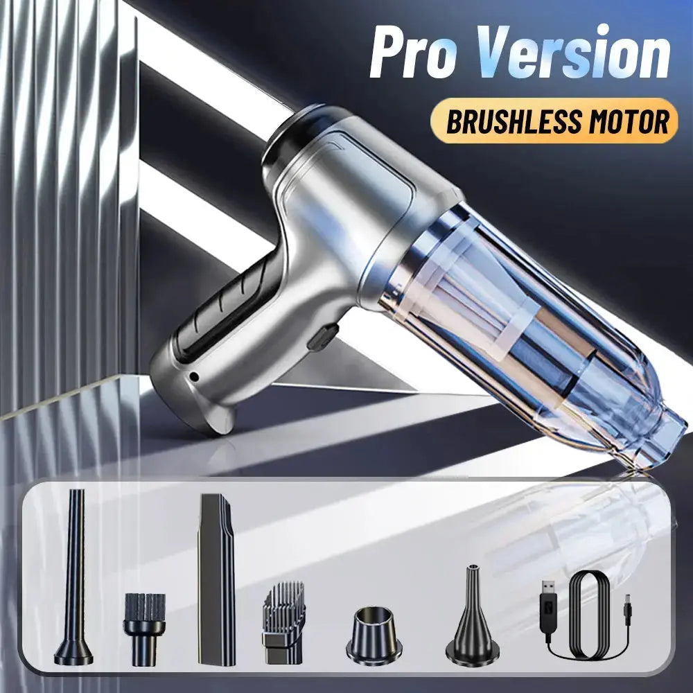 Portable Wireless Car Vacuum Cleaner – Multifunctional Powerful Handheld Strong Suction Cleaner - Rehmiar