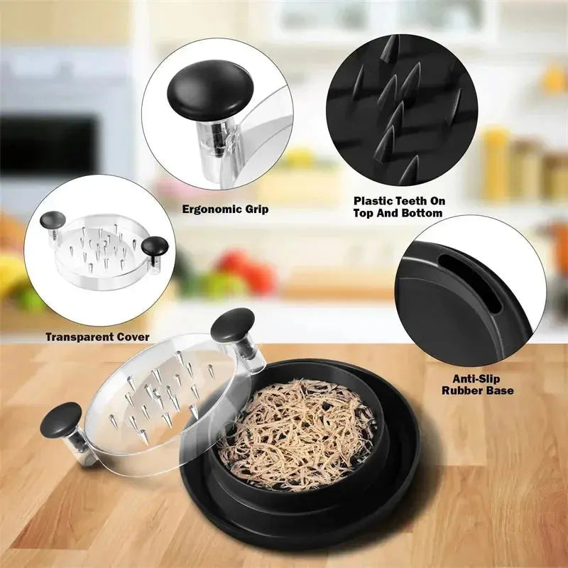 Chicken Shredder Non-Slip Meat Grinders for Beef, Cooked Chicken Breasts, Vegetables Kitchen Tool Ergonomic Handle Shredde Rehmiar