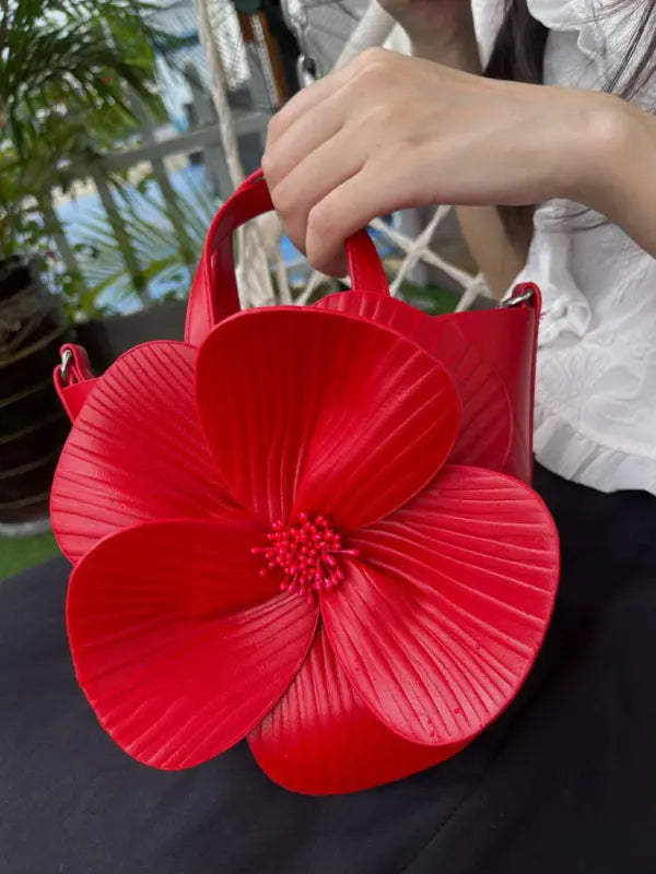 Creative flower handbag shoulder crossbody chain bag - Rehmiar