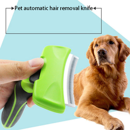 Combs Grooming-Brush Deshedding-Tool Pet-Hair-Remover Edge-Trimming Dog-Cat-Rake Furmine - Rehmiar