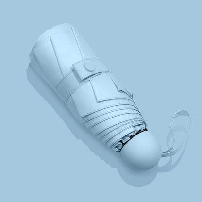 Sun Umbrella Female Sunscreen Anti Ultraviolet Compact Portable Folding 50 Off Pocket Capsule Sun And Rain Umbrella Dual-use Umbrella - Rehmiar