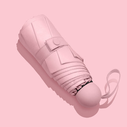 Sun Umbrella Female Sunscreen Anti Ultraviolet Compact Portable Folding 50 Off Pocket Capsule Sun And Rain Umbrella Dual-use Umbrella - Rehmiar