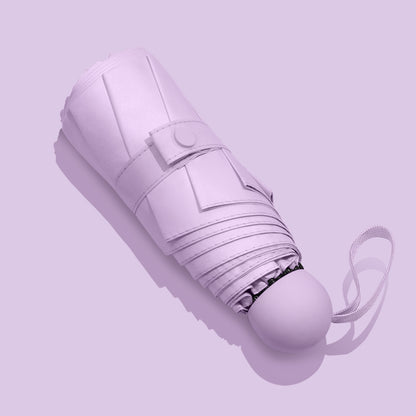 Sun Umbrella Female Sunscreen Anti Ultraviolet Compact Portable Folding 50 Off Pocket Capsule Sun And Rain Umbrella Dual-use Umbrella - Rehmiar