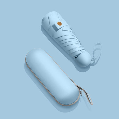 Sun Umbrella Female Sunscreen Anti Ultraviolet Compact Portable Folding 50 Off Pocket Capsule Sun And Rain Umbrella Dual-use Umbrella - Rehmiar