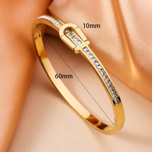 Gold Plating Exquisite Stainless Steel Bracelet Fashion Bracelet & - Rehmiar