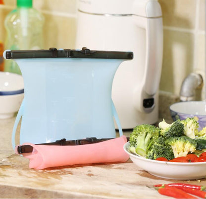 Multipurpose silicone food preservation sealed  bag - Rehmiar
