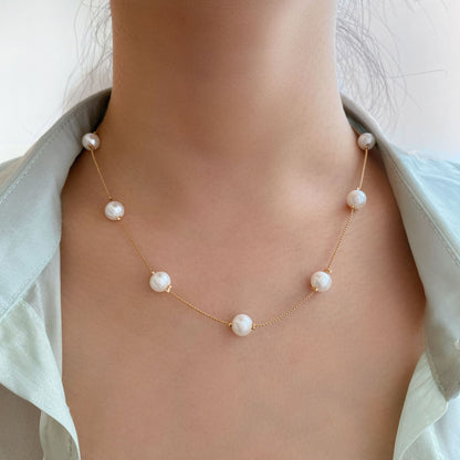 High-grade Niche Pearl Clavicle Pearl Necklace - Rehmiar