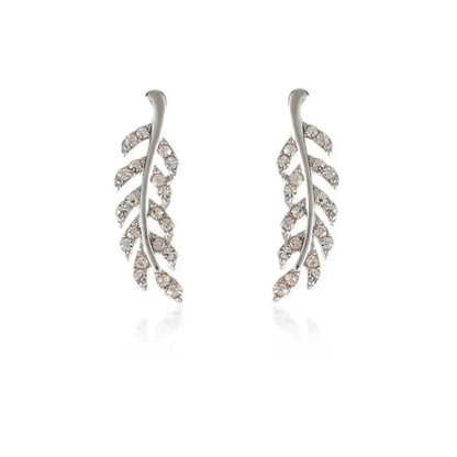 Fashion Symmetrical Hollow Leaves Stud Earrings
