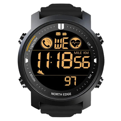 NORTH EDGE Men’s Digital Sports Watch – 50M Waterproof Military Running Wristwatch - Rehmiar