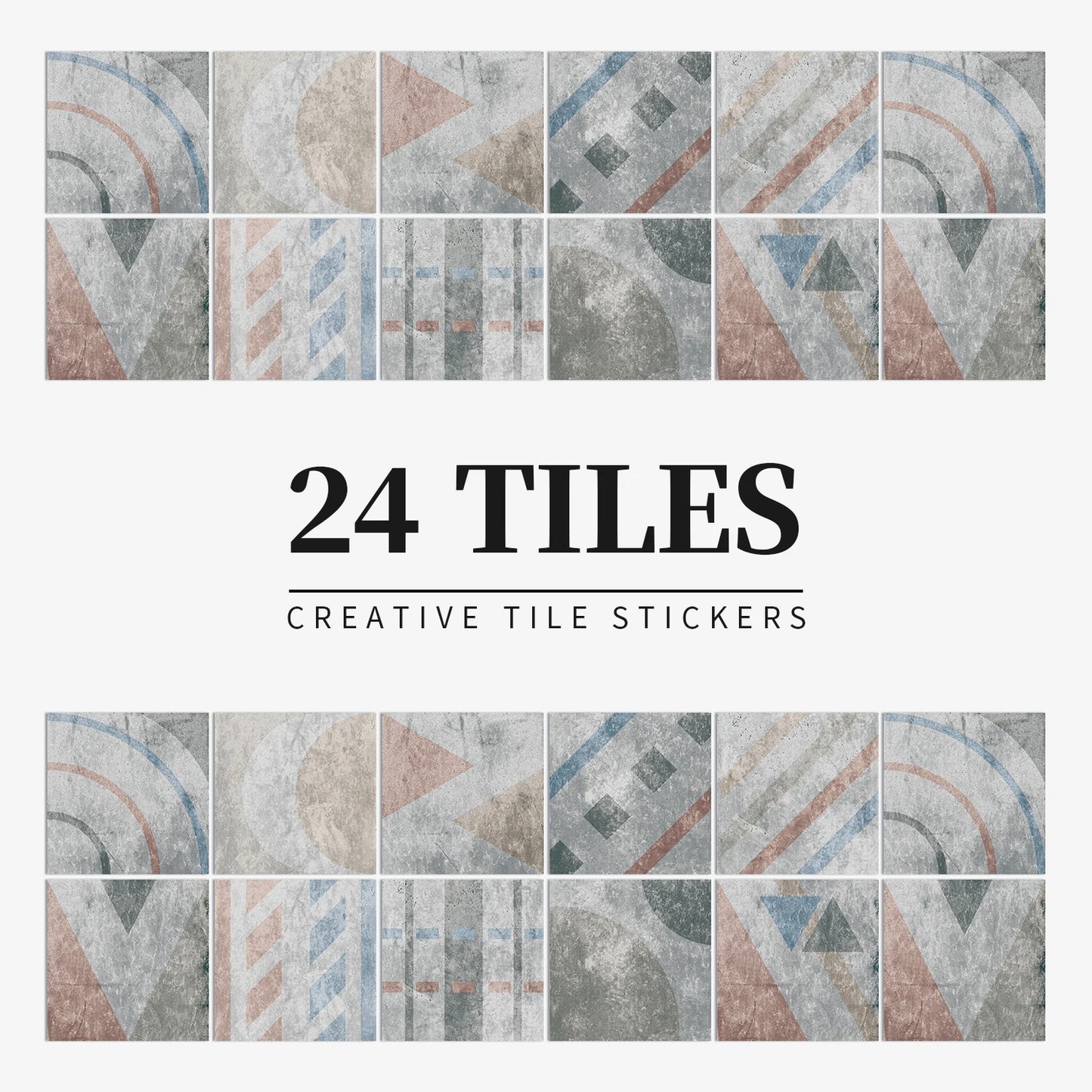 Waterproof Self-adhesive Light Colour Wall Tiles Stickers - Rehmiar