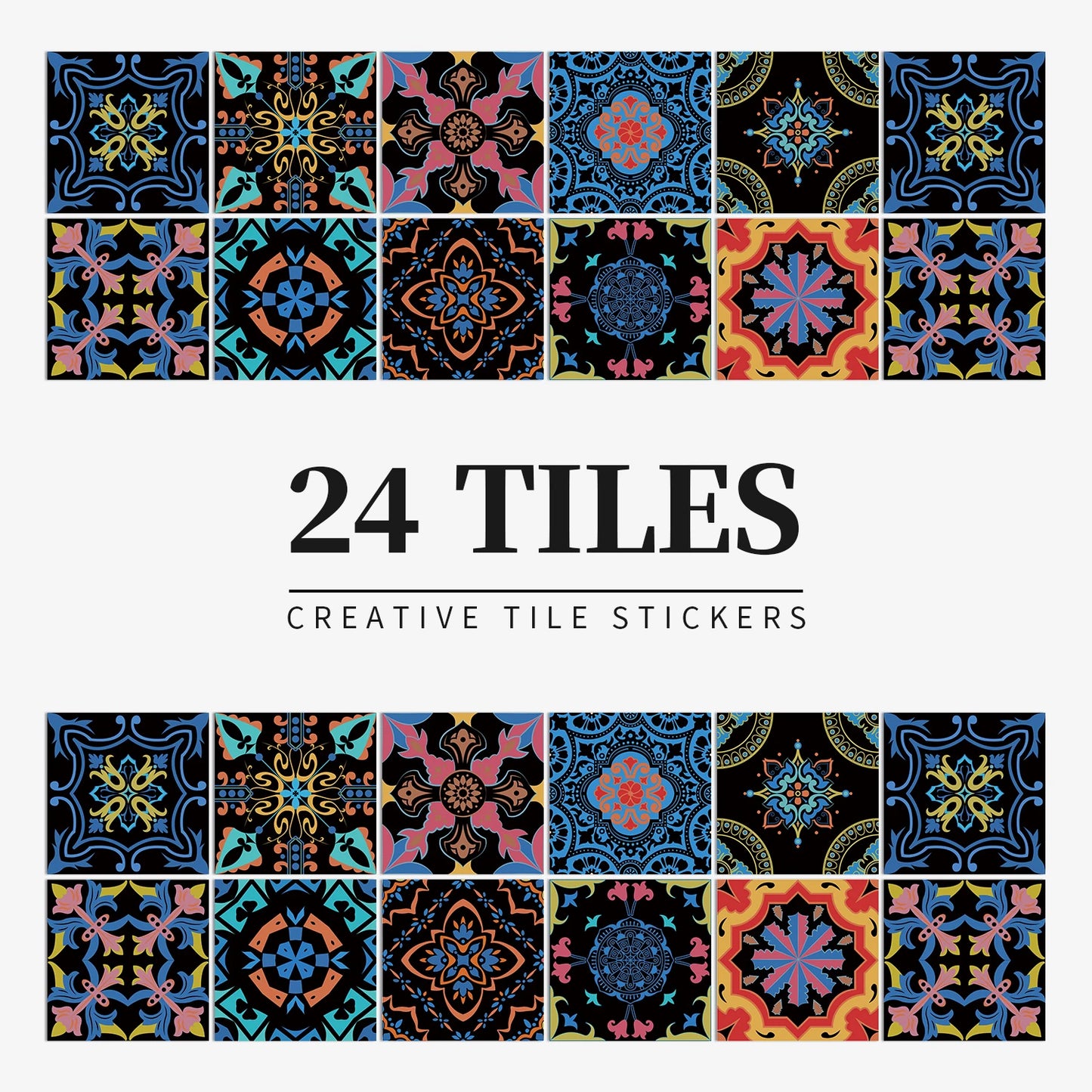 Waterproof Self-adhesive Light Colour Wall Tiles Stickers - Rehmiar