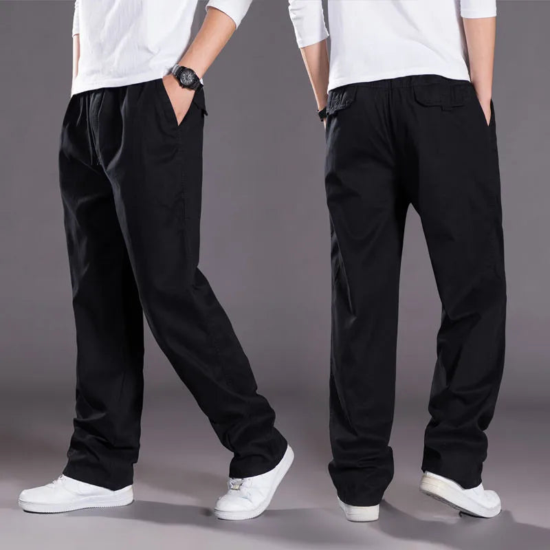 Men's Cargo Summer Spring Cotton Work Wear Pants New - Rehmiar
