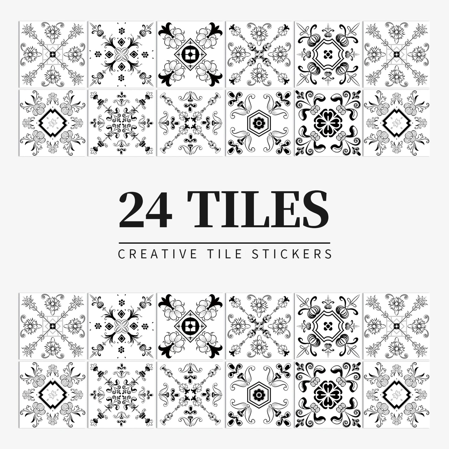 Waterproof Self-adhesive Light Colour Wall Tiles Stickers - Rehmiar