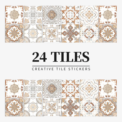 Waterproof Self-adhesive Light Colour Wall Tiles Stickers - Rehmiar