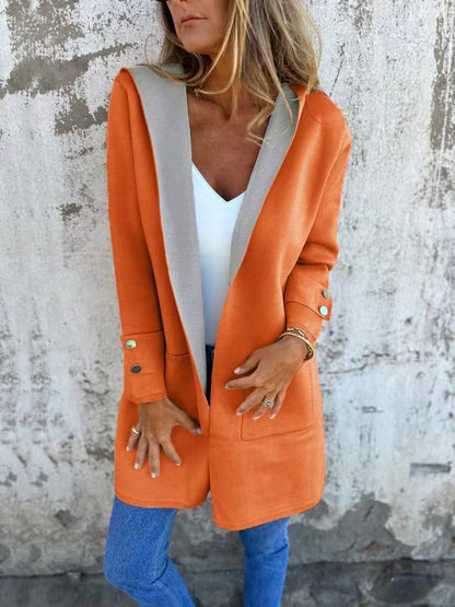 New Women's Spring Clothing Casual Contrast Sweater Cardigan - Rehmiar