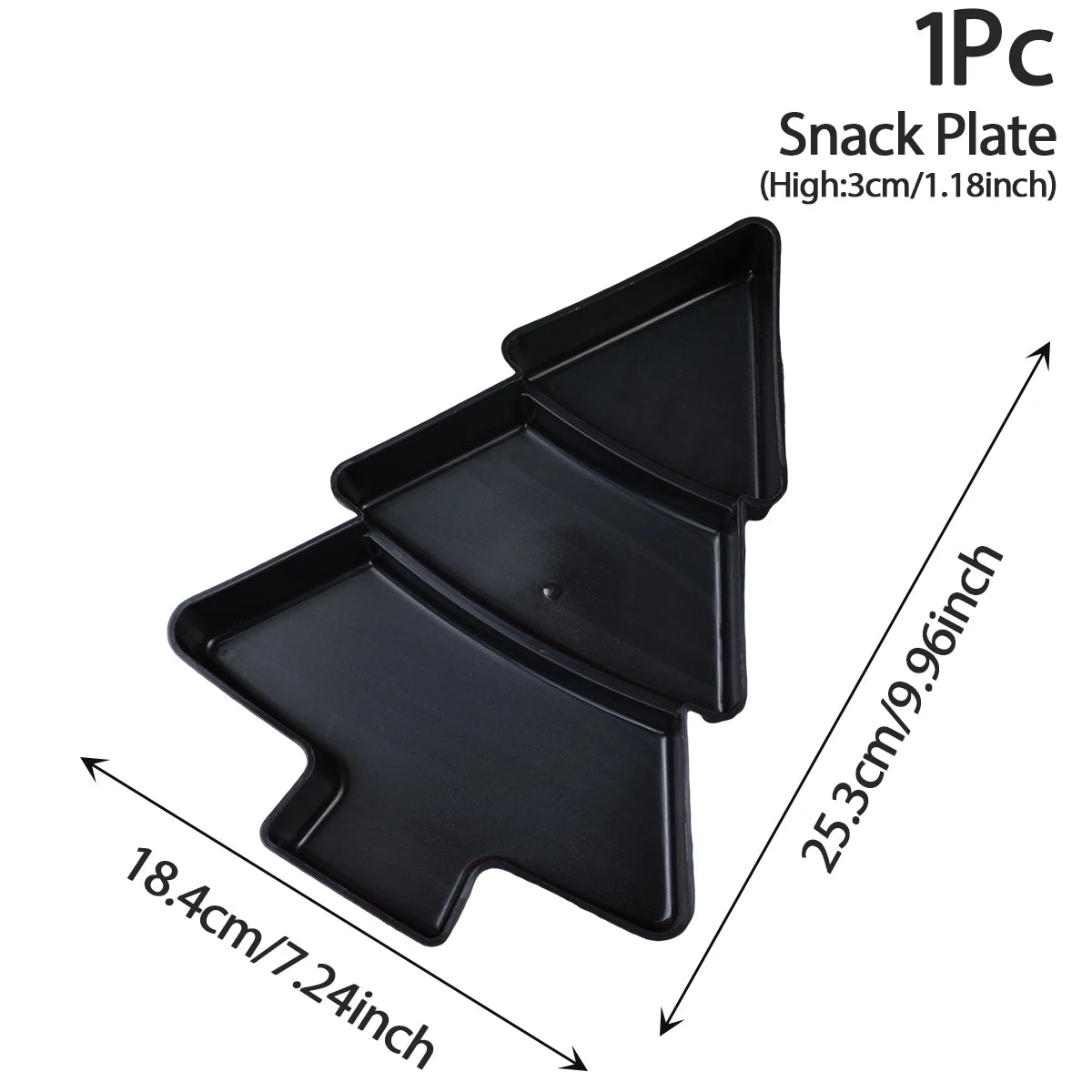 Christmas Tree Fruit Plate Merry Christmas Party Decorations for Home - Rehmiar