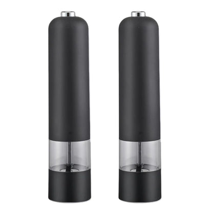 Electric Salt and Pepper Grinder Set – One-Handed Operation Stainless Steel Spice Mill with Light, Automatic for Kitchen