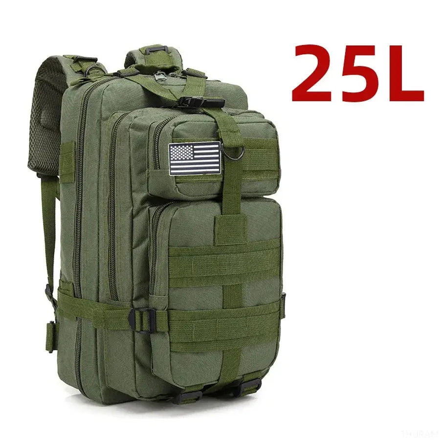 25L / 50L Tactical Backpack – Waterproof Nylon Hiking Trekking Fishing Hunting & Camping Rucksack - Rehmiar