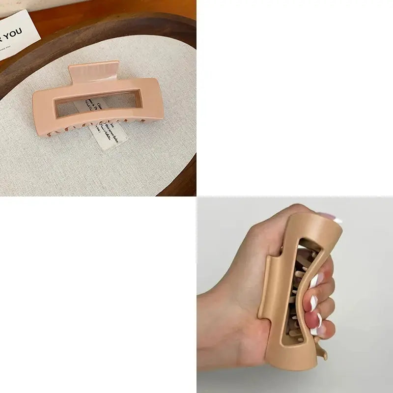 2025 New Soft Silicone Hair Claw Clips for Women Non Fragile Bendable Shark Clip Anti Drop Hairpin Headgear Does Not Hurt Hair - Rehmiar