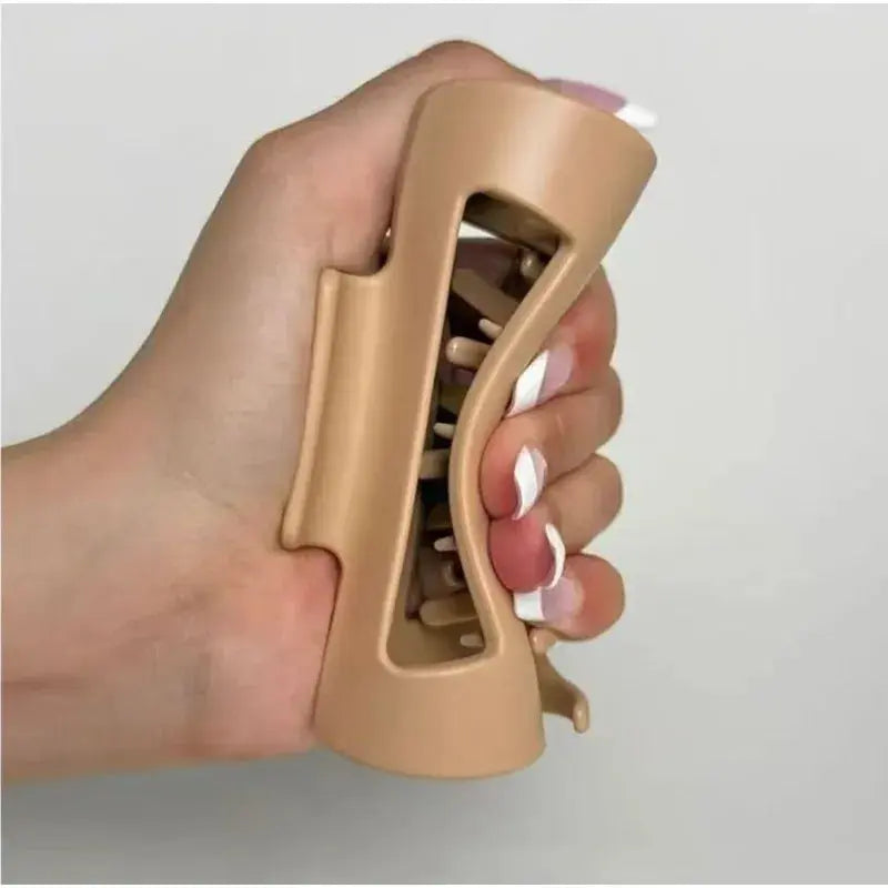 2025 New Soft Silicone Hair Claw Clips for Women Non Fragile Bendable Shark Clip Anti Drop Hairpin Headgear Does Not Hurt Hair - Rehmiar