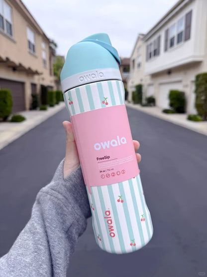 Owala Insulated Stainless Steel Water Bottle with Straw, BPA-Free Sports Water Bottle, Great for Travel - Rehmiar