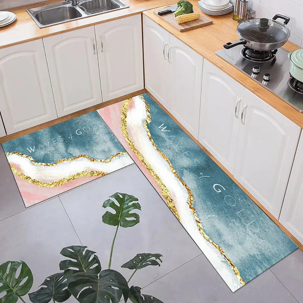 Soft Washable Kitchen Floor Mat – Anti Slip Carpet for Bedroom, Living Room, Hallway, Bathroom & Entrance Doormat