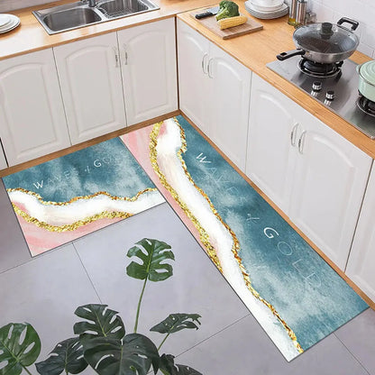 Soft Washable Kitchen Floor Mat – Anti Slip Carpet for Bedroom, Living Room, Hallway, Bathroom & Entrance Doormat