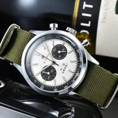 1963 Pilot Men’s Quartz Chronograph Watch – 42mm Vintage Retro Waterproof - Rehmiar