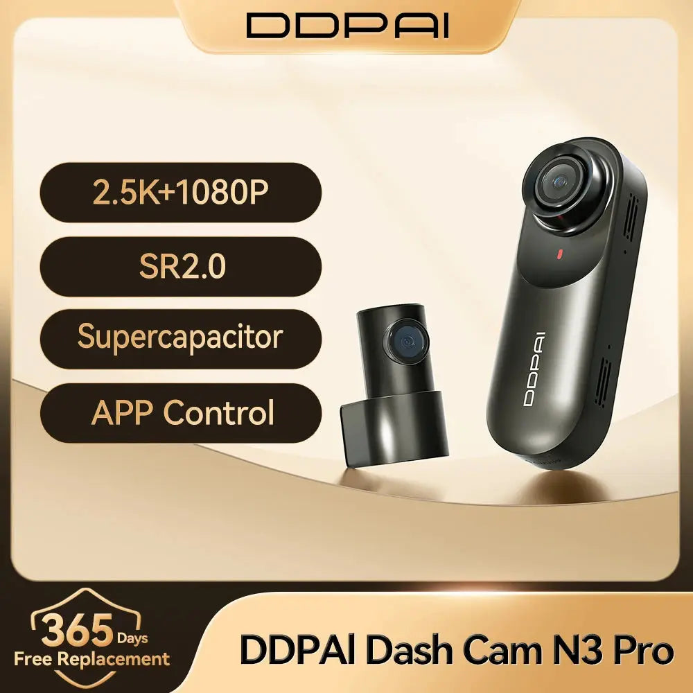 DDPAI Mola N3 Pro 2.5K Dash Cam with Wi-Fi – Smart Car Driving Recorder - Rehmiar