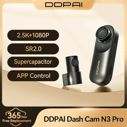 DDPAI Mola N3 Pro 2.5K Dash Cam with Wi-Fi – Smart Car Driving Recorder - Rehmiar