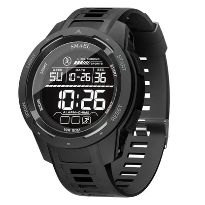 SMAEL Digital Sports LED Wristwatches Men's 50m Waterproof Digital Light Stopwatch Watch for Men - Rehmiar