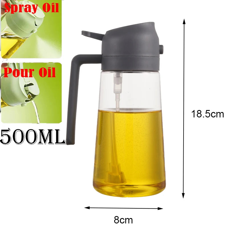 Plastic Spray Oil Sprayer 2in1 Bottle Oil Dispenser Rehmiar