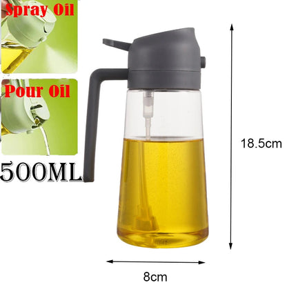 Plastic Spray Oil Sprayer 2in1 Bottle Oil Dispenser Rehmiar