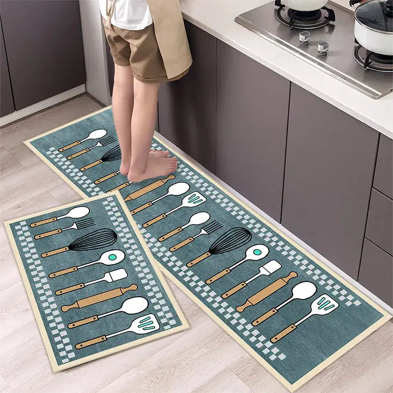 Soft Washable Kitchen Floor Mat – Anti Slip Carpet for Bedroom, Living Room, Hallway, Bathroom & Entrance Doormat