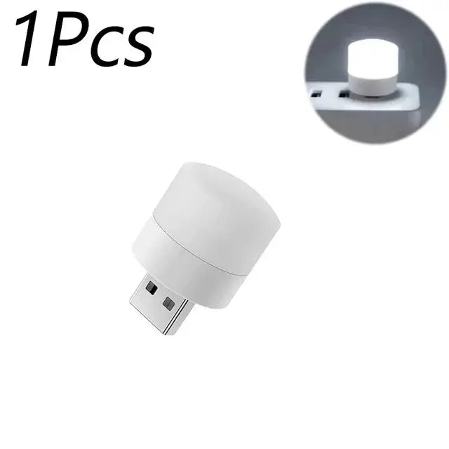 Mini USB LED Night Light – Warm White Eye-Care Reading & Night Lamp - Rehmiar