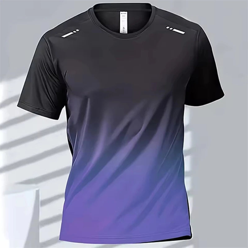 Men's Badminton Top Quick Drying Fitness Training Sport GYM Tops - Rehmiar