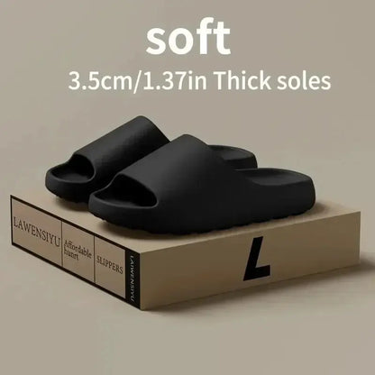 EVA Thick Sole Slides – Soft Summer Beach Slippers for Women & Men - Rehmiar