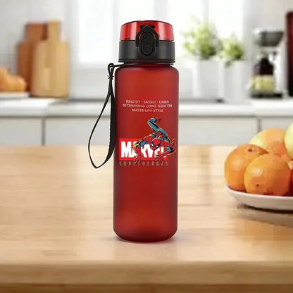650ml Cartoon Superhero Kids Water Bottle – Portable Sports Travel Drink Cup - Rehmiar