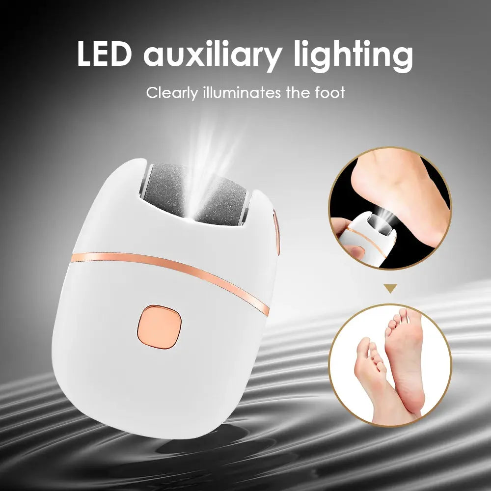 Electric Foot Grinder – Automatic Pedicure Tool for Removing Dead Skin, Calluses & Thick Leather, Gentle Exfoliation with 2 Speeds - Rehmiar