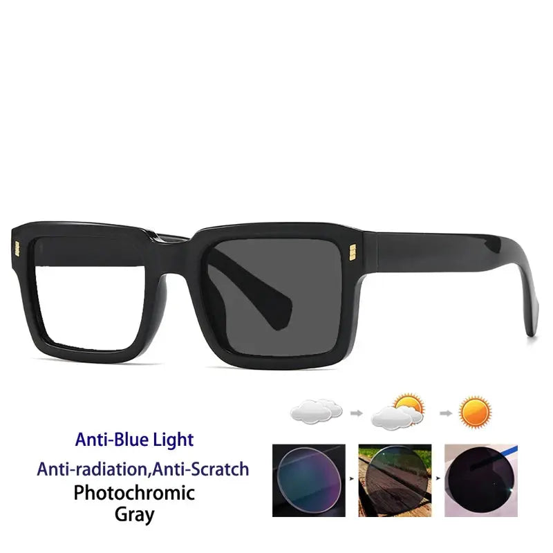KOCOLIOR Blue Light Blocking Reading Glasses Square Retro Unisex Frame +0 to +6.0 - Rehmiar